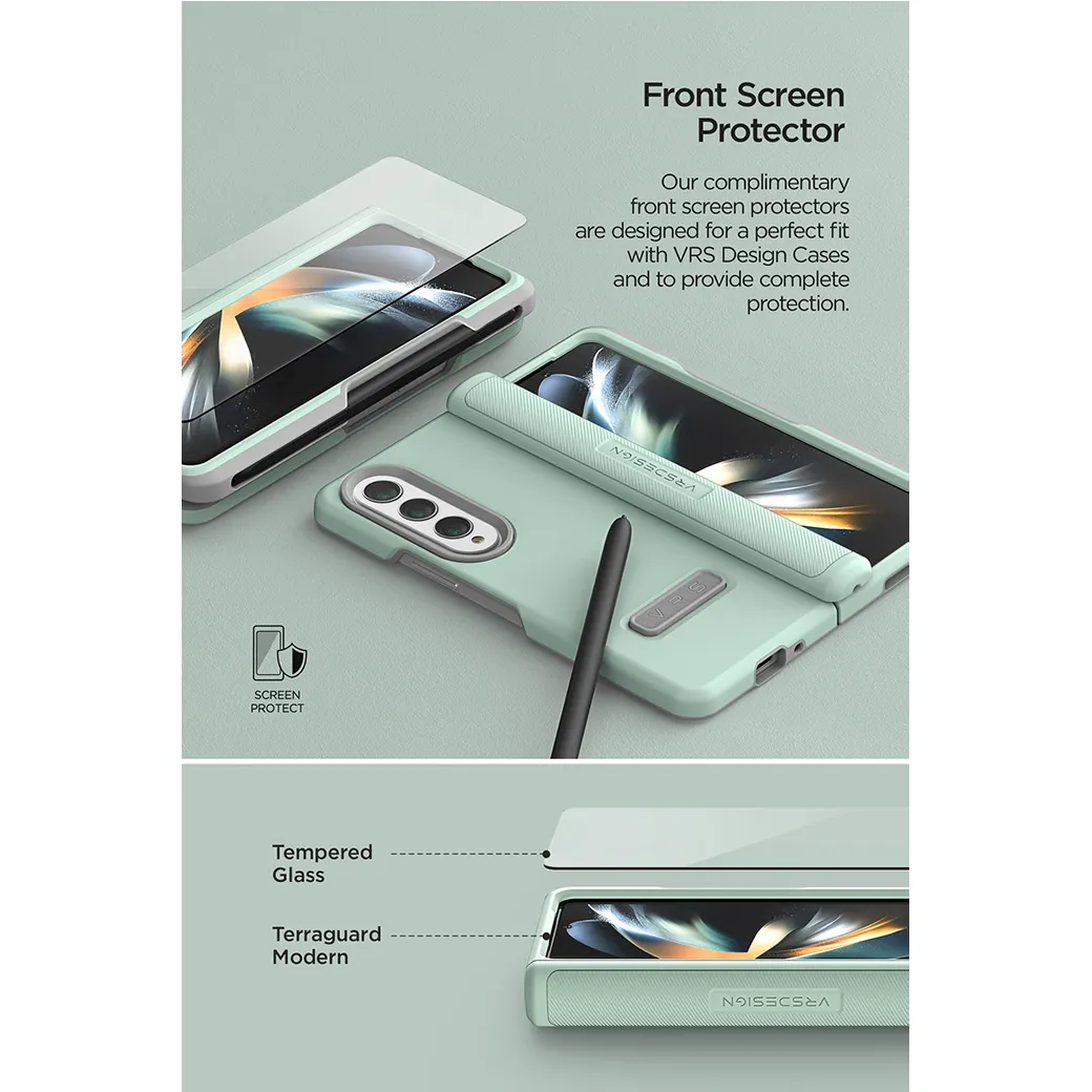 เคส VRS รุ่น Terra Guard Modern - Galaxy Z Fold 4 - สี Matte Black