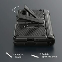VRS รุ่น Quick Stand Active S - เคส Galaxy Z Fold 4 - สี Matte Black