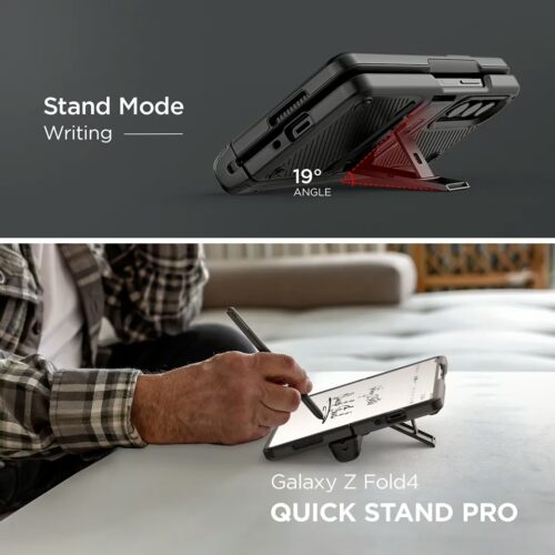 VRS รุ่น Quick Stand Active S - เคส Galaxy Z Fold 4 - สี Matte Black - Image 5