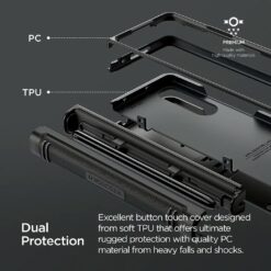 VRS รุ่น Quick Stand Active S - เคส Galaxy Z Fold 4 - สี Matte Black