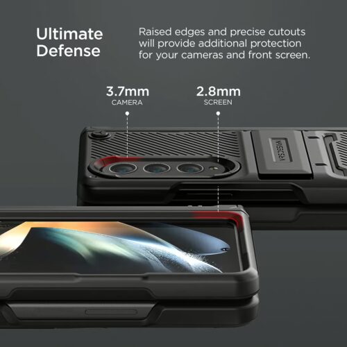 VRS รุ่น Quick Stand Active S - เคส Galaxy Z Fold 4 - สี Matte Black - Image 10