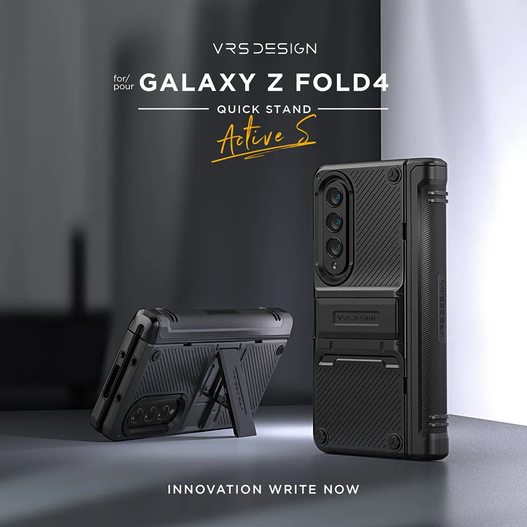 VRS รุ่น Quick Stand Active S - เคส Galaxy Z Fold 4 - สี Matte Black