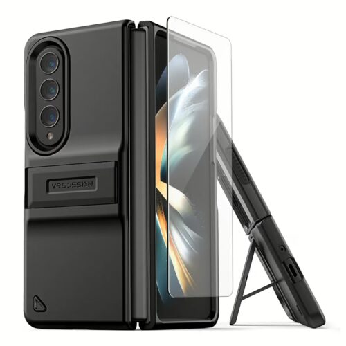 VRS รุ่น Quick Stand Modern - เคส Galaxy Z Fold 4 - สี Matte Black