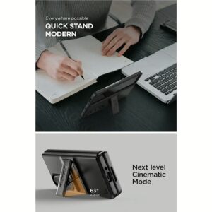 VRS รุ่น Quick Stand Modern - เคส Galaxy Z Fold 4 - สี Matte Black