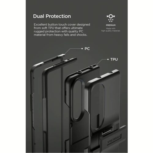VRS รุ่น Quick Stand Modern - เคส Galaxy Z Fold 4 - สี Matte Black - Image 6