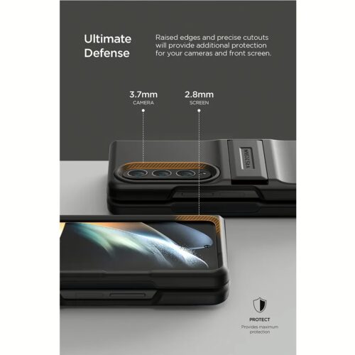 VRS รุ่น Quick Stand Modern - เคส Galaxy Z Fold 4 - สี Matte Black - Image 7