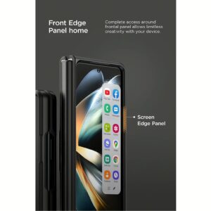 VRS รุ่น Quick Stand Modern - เคส Galaxy Z Fold 4 - สี Matte Black
