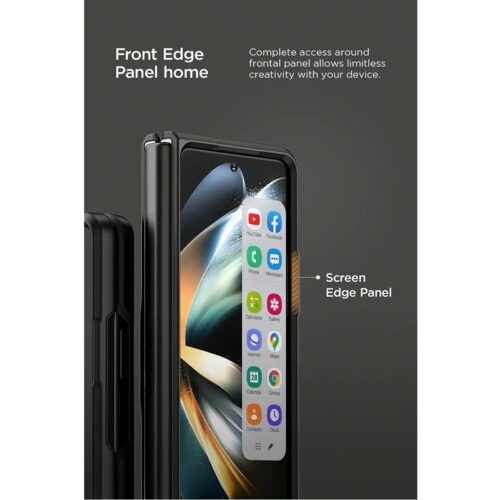 VRS รุ่น Quick Stand Modern - เคส Galaxy Z Fold 4 - สี Matte Black - Image 10