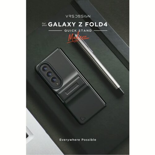 VRS รุ่น Quick Stand Modern - เคส Galaxy Z Fold 4 - สี Matte Black - Image 14