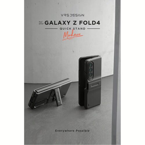 VRS รุ่น Quick Stand Modern - เคส Galaxy Z Fold 4 - สี Matte Black - Image 15