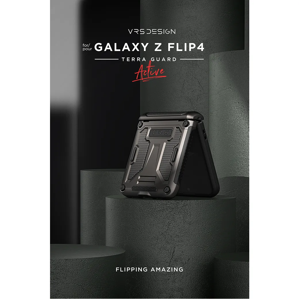 เคส VRS รุ่น Terra Guard Active - Galaxy Z Flip 4 - สี Metal Black