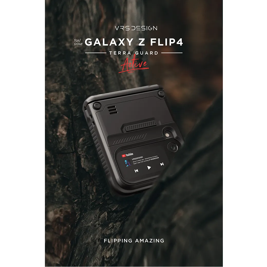 เคส VRS รุ่น Terra Guard Active - Galaxy Z Flip 4 - สี Metal Black