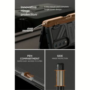 VRS รุ่น Terra Guard Ultimate S - เคส Galaxy Z Fold 4 - สี Matte Black