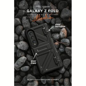VRS รุ่น Terra Guard Ultimate S - เคส Galaxy Z Fold 4 - สี Matte Black