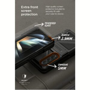 VRS รุ่น Terra Guard Ultimate S - เคส Galaxy Z Fold 4 - สี Matte Black
