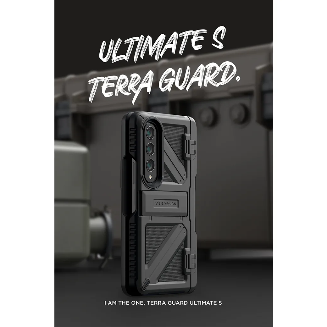 VRS รุ่น Terra Guard Ultimate S - เคส Galaxy Z Fold 4 - สี Matte Black
