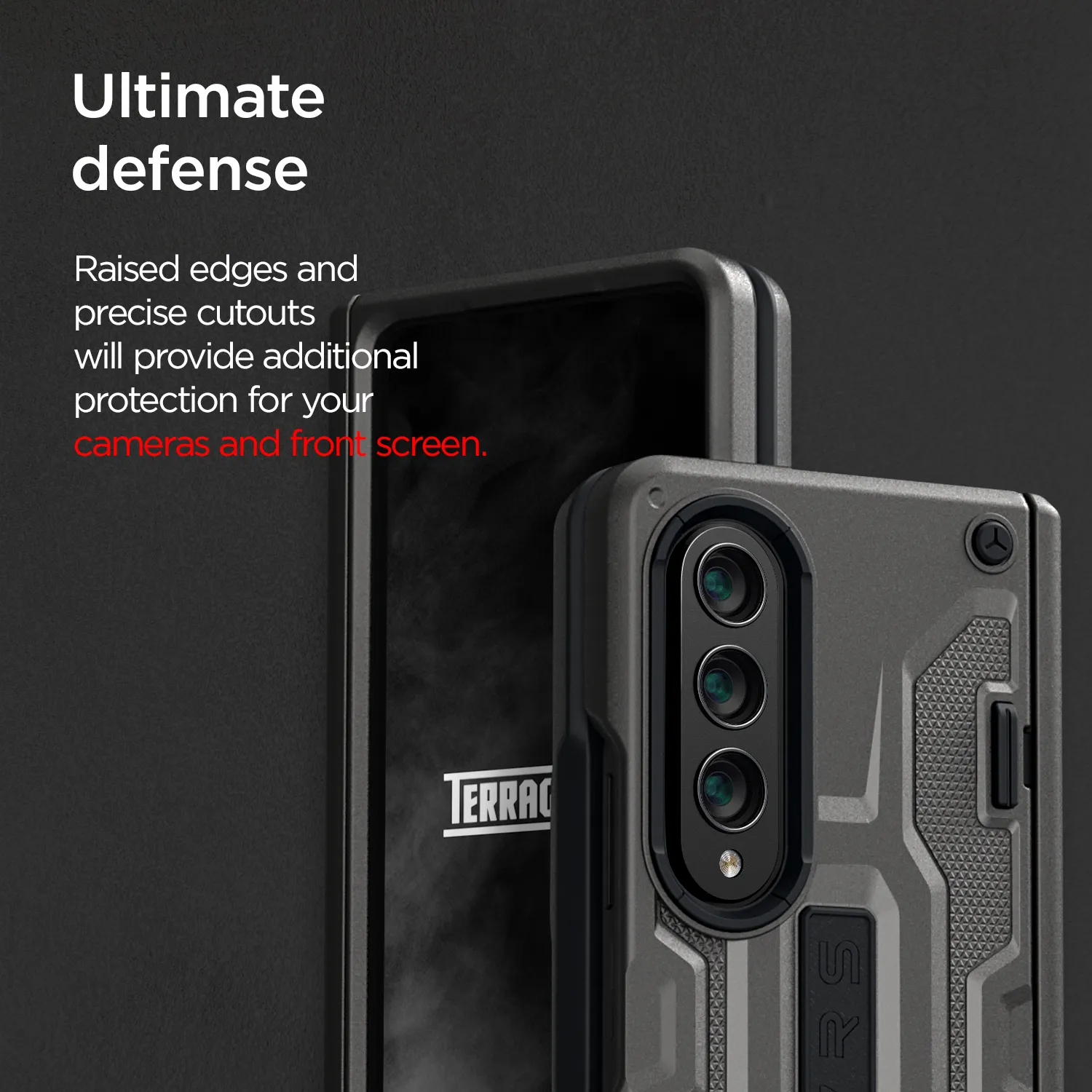 เคส VRS รุ่น Terra Guard Active - Galaxy Z Fold 4 - สี Matte Black