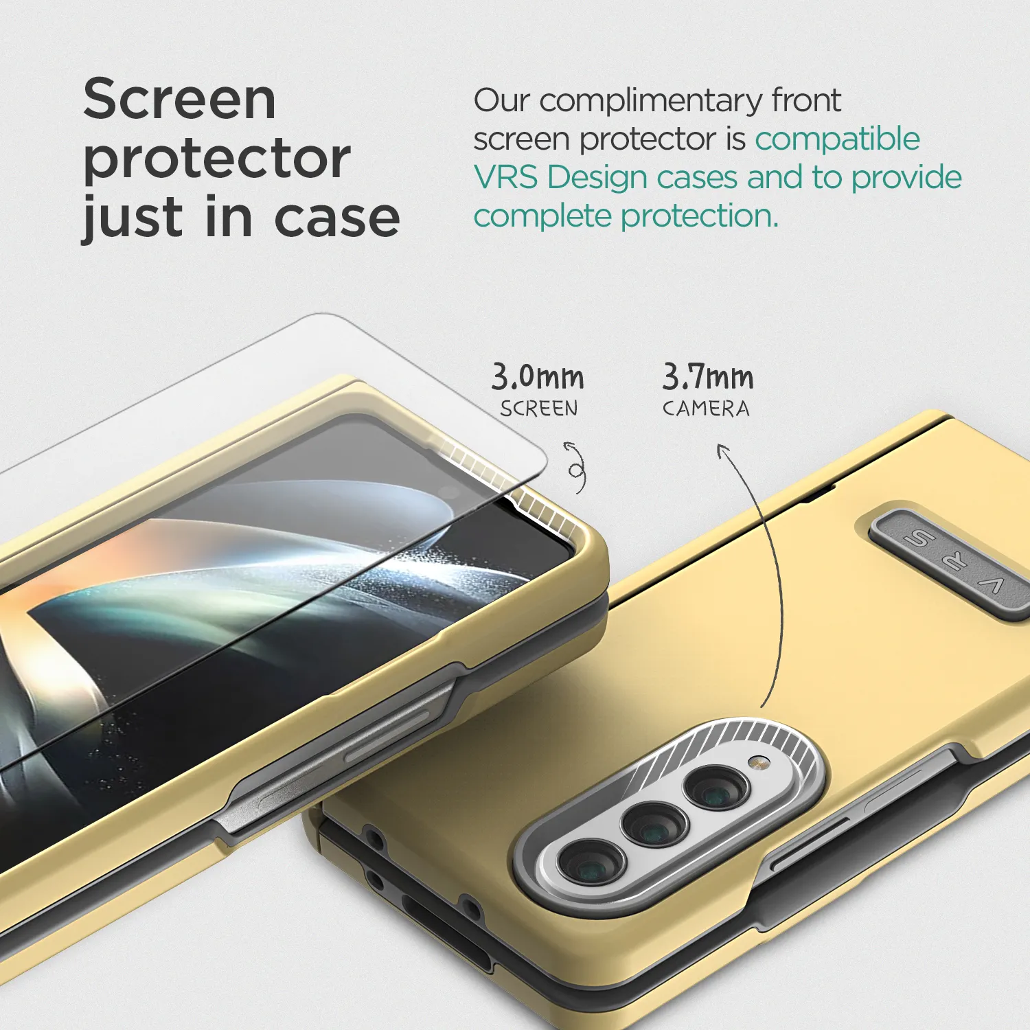 VRS รุ่น Terra Guard Modern - เคส Galaxy Z Fold 4 - สี Lemonade