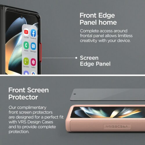 VRS รุ่น Terra Guard Modern - เคส Galaxy Z Fold 4 - สี Pink Sand - Image 17