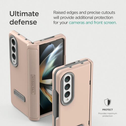 VRS รุ่น Terra Guard Modern - เคส Galaxy Z Fold 4 - สี Pink Sand - Image 9