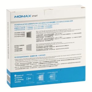 แผ่นกรอง Momax สำหรับเครื่องฟอกอากาศและลดความชื้น รุ่น IoT 2Healthy (HEPA13 Filter) 13 แผ่นกรอง Momax สำหรับเครื่องฟอกอากาศและลดความชื้น รุ่น IoT 2Healthy (HEPA13 Filter)