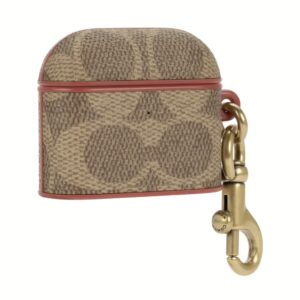 Coach รุ่น Leather - เคส Airpods 3 - ลาย Signature C Khaki
