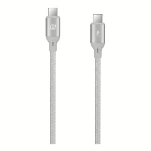 สายชาร์จ Momax รุ่น Go Link USB-C to USB-C PD 100W สายยาว 1.2 เมตร - สีเงิน