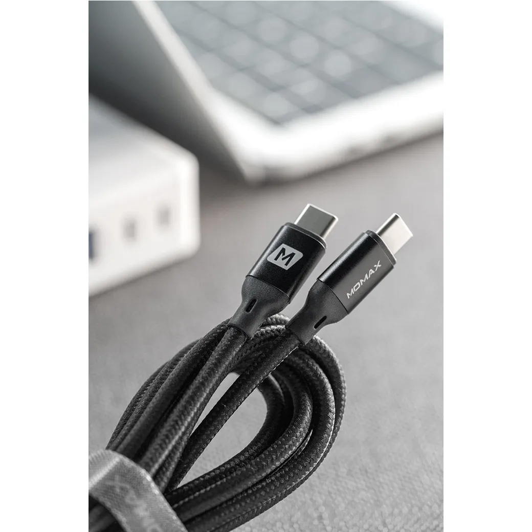 สายชาร์จ Momax รุ่น Go Link USB-C to USB-C PD 100W สายยาว 2 เมตร - สีดำ