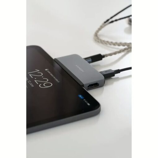 อุปกรณ์เชื่อมต่อ Momax รุ่น One Link 4 in 1 USB C PD Hub - สีเทาสเปซเกรย์ - Image 8