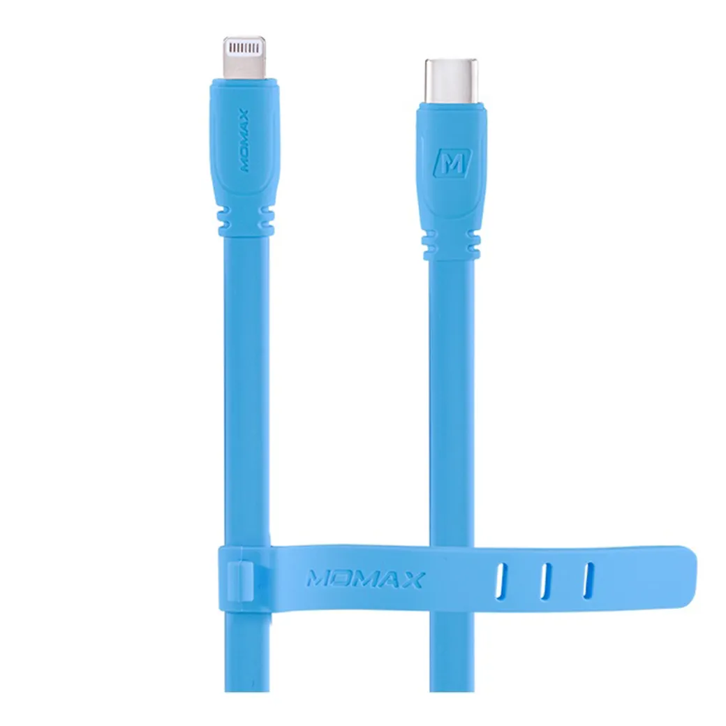 สายชาร์จ Momax รุ่น Go Link USB-C to Lightning สายยาว 1.2 เมตร - สีฟ้า