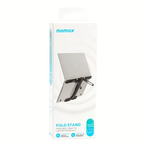 ขาตั้งโน้ตบุ๊ค Momax รุ่น Fold Stand Tabletop Stand - สีดำ - Image 7
