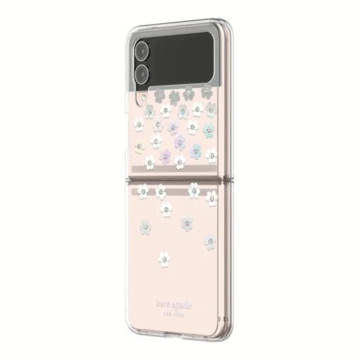 Kate Spade New York รุ่น Protective Hardshell Case - เคส Galaxy Z Flip 4 - Scattered Flowers - Image 2