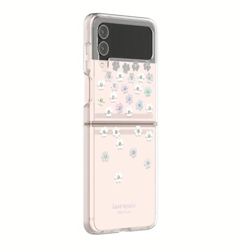 Kate Spade New York รุ่น Protective Hardshell Case - เคส Galaxy Z Flip 4 - Scattered Flowers - Image 3