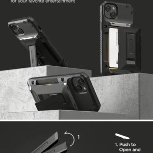 VRS รุ่น Damda Glide Hybrid - เคส iPhone 14 Plus - สี Black Groove