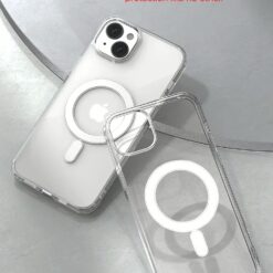 VRS รุ่น MagSafe Clear Case - เซ็ตเคส+ฟิล์มกระจก iPhone 14 Plus - สี Clear