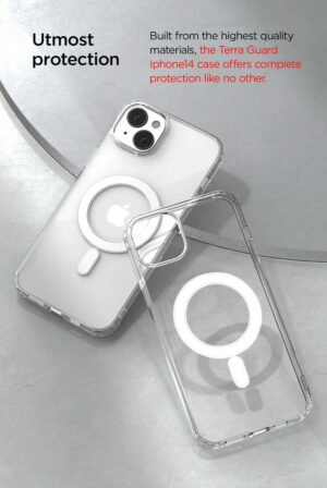 VRS รุ่น MagSafe Clear Case - เซ็ตเคส+ฟิล์มกระจก iPhone 14 Plus - สี Clear