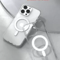 VRS รุ่น MagSafe Clear Case - เซ็ตเคส+ฟิล์มกระจก iPhone 14 Pro Max - สี Clear