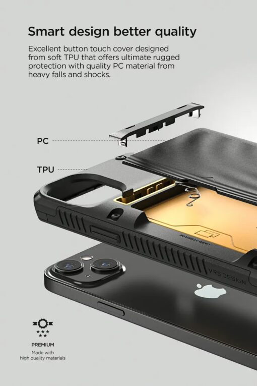 VRS รุ่น Damda Glide Pro - เคส iPhone 14 Plus - สี Black Groove - Image 4