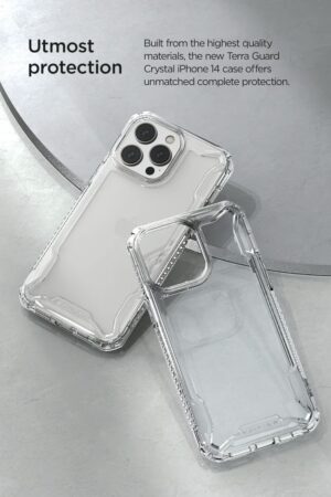 VRS รุ่น Terra Guard Crystal - เซ็ตเคส+ฟิล์มกระจก iPhone 14 Pro Max - สี Clear
