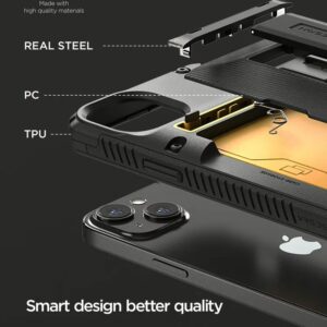 VRS รุ่น Damda Glide Hybrid - เคส iPhone 14 Plus - สี Black Groove