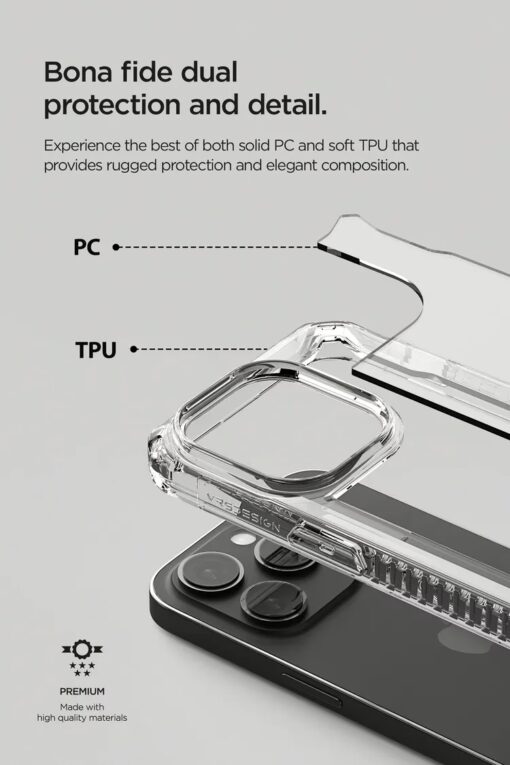 VRS รุ่น Terra Guard Crystal - เซ็ตเคส+ฟิล์มกระจก iPhone 14 Pro - สี Clear - Image 12
