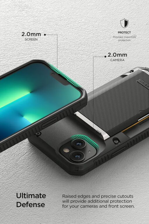 VRS รุ่น Damda Glide Pro - เคส iPhone 14 Plus - สี Black Groove - Image 6