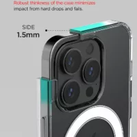 VRS รุ่น MagSafe Clear Case - เซ็ตเคส+ฟิล์มกระจก iPhone 14 Pro - สี Clear