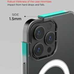 VRS รุ่น MagSafe Clear Case - เซ็ตเคส+ฟิล์มกระจก iPhone 14 Pro Max - สี Clear