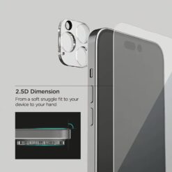 VRS รุ่น Terra Guard Crystal - เซ็ตเคส+ฟิล์มกระจก iPhone 14 Pro Max - สี Clear