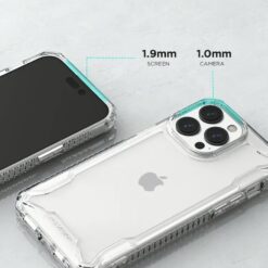 VRS รุ่น Terra Guard Crystal - เซ็ตเคส+ฟิล์มกระจก iPhone 14 Pro Max - สี Clear