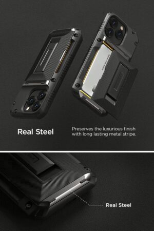 VRS รุ่น Damda Glide Hybrid - เคส iPhone 14 Pro - สี Black Groove