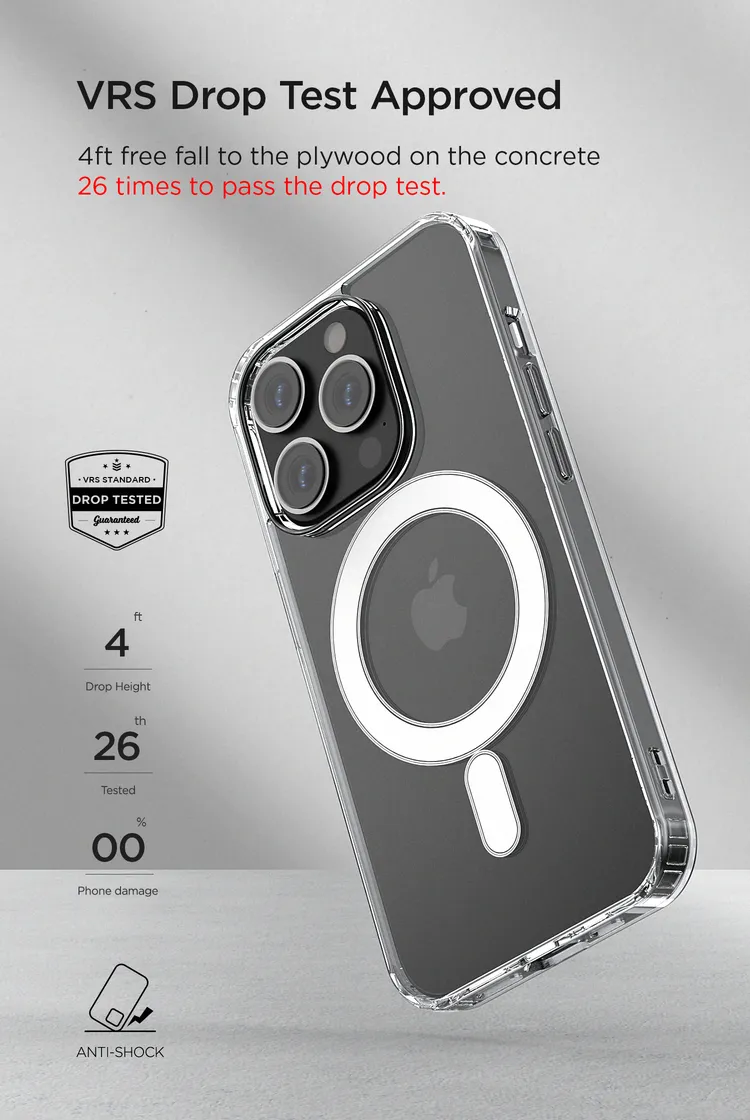 เคส+ฟิล์ม VRS รุ่น MagSafe Clear Case - iPhone 14 Pro - สี Clear