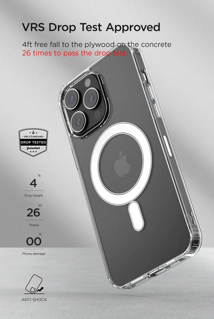 เคส+ฟิล์ม VRS รุ่น MagSafe Clear Case - iPhone 14 Pro - สี Clear