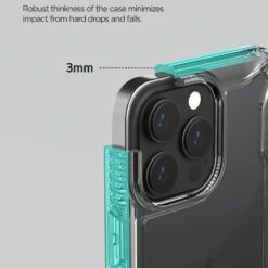 VRS รุ่น Terra Guard Crystal - เซ็ตเคส+ฟิล์มกระจก iPhone 14 Pro Max - สี Clear
